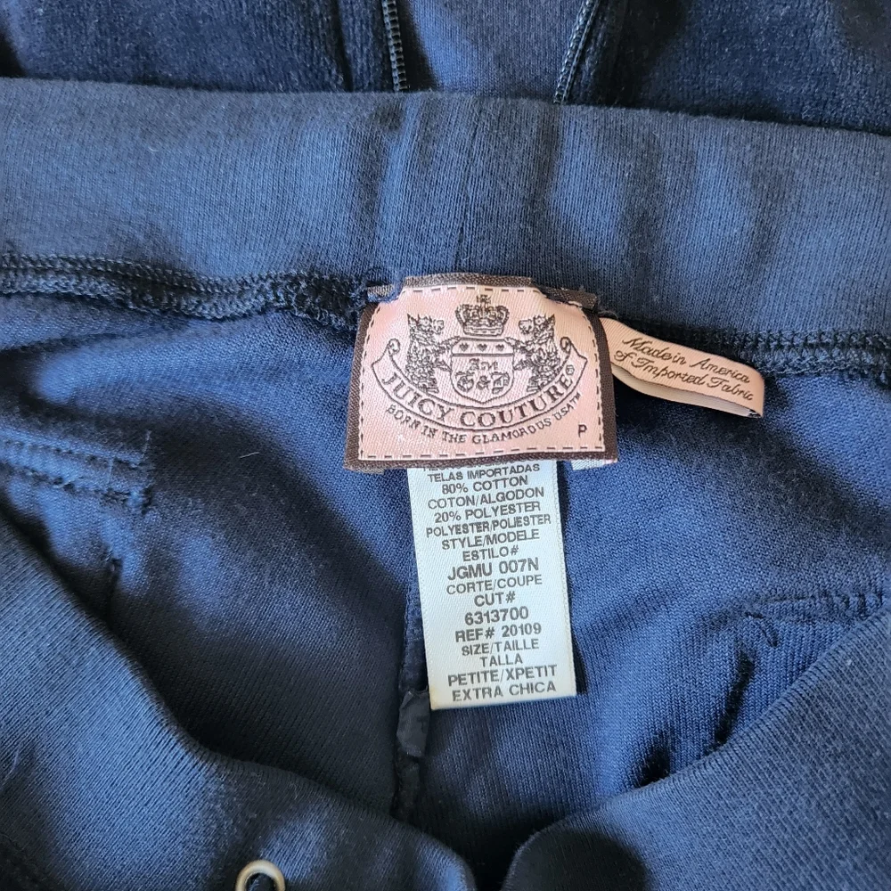 Juicy couture velour vintage navy set - Picture 12 of 15